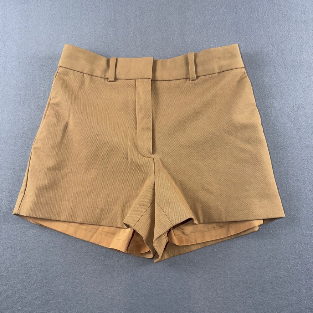 Babaton Aritzia Tan Wool Blend High Waisted Dress Shorts WGB 01-26-37195-SU23
